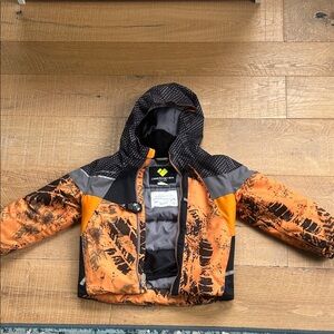 Obermeyer Kids Black Orange Ski Jacket